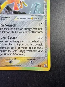 Pokemon Jolteon 2005 EX Delta Species 7/113 Holo TCG - Image 5