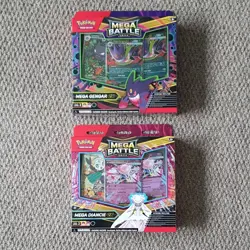 2 x Pokemon TCG Mega Battle Deck - Mega Gengar Ex & Mega Diancie Ex - NEW SEALED - Image 1