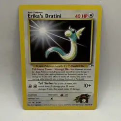 Pokemon Gym Heroes Erika's Dratini 42/132 MP Vintage Collectible Card - Image 1