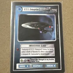 Star Trek CCG - Card - Alternate Universe - NM USS Enterprise C - Image 1
