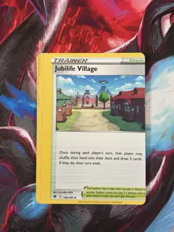 X2 MISCUT Pokemon Cards 090/189 & 148/189 Astral Radiance (Overqwil & Jubilife) - Image 5