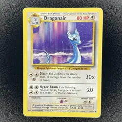 🔥 Dragonair 18/102 🔥 Original Non Holo Rare Base Set Pokemon Card 1999 WOTC - Image 3