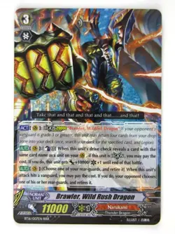 Vanguard Cards: BRAWLER, WILD RUSH DRAGON BT16 RRR # 19I65 - Image 1