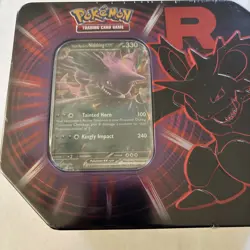 Team Rocket’s Tainted Horn Destined Rivals Tin Pokemon Trading Card Game. - Image 2