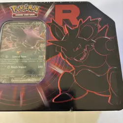Team Rocket’s Tainted Horn Destined Rivals Tin Pokemon Trading Card Game. - Image 3