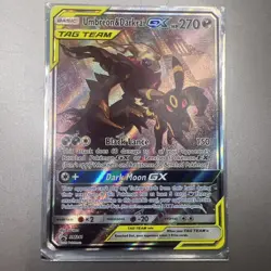Pokemon TCG Umbreon & Darkrai GX SM241 Tag Team Holo Card NM/Mint Condition - Image 1