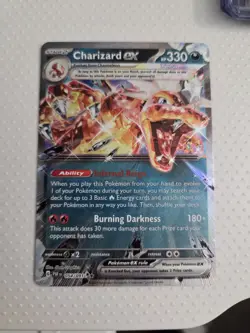 Pokemon TCG Charizard EX Holo Double Rare Card 054/091 SV Paldean Fates - Image 1