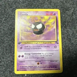 Gastly 33/62 1st Edition Fossil Pokemon Card LP - Image 1