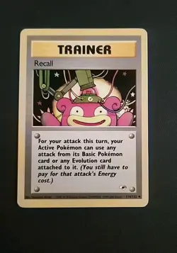Recall Trainer 116/132 Gym Heroes Pokemon Card 2000 WOTC Vintage UNCOMMON-MP - Image 1