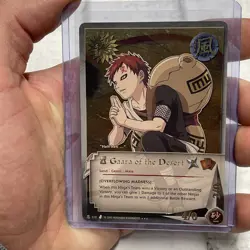 Naruto CCG 2006 Gaara of the Desert 112 Super Rare Unlimited Edition LP Card - Image 1