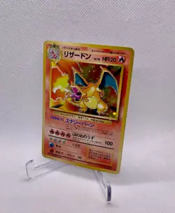 1999 TCG Pokemon Charizard Base Set Holo Rare Card No.006 Japanese Edition HP - Image 1