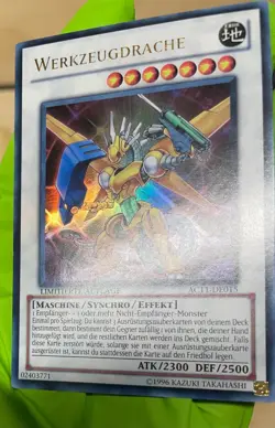 AC11-DE015 Power Tool Dragon Ultra Rare GERMAN 1st Edition NM Yugioh Card - Image 5