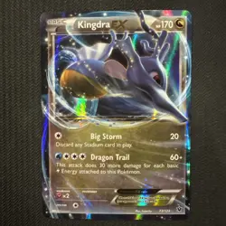 Kingdra EX - 73/124 - Pokemon Fates Collide XY Ultra Rare Card LP - Image 1