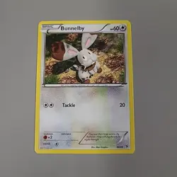 Pokemon TCG Card 2013 XY Kalos Starter Set Bunnelby 30/39 Non-Holo MP - Image 1