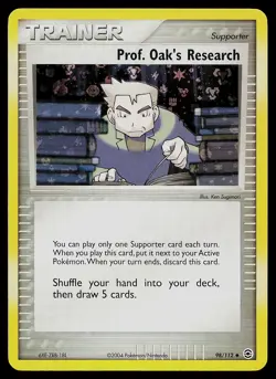 Pokemon Card - Prof. Oak's Research FireRed & LeafGreen 98/112 Reverse Holo - Image 1