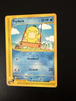 Pokemon TCG Psyduck Aquapolis 104/147 Regular Common Card - Image 2
