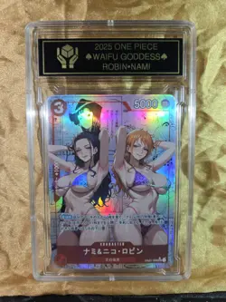 NICO ROBIN x NAMI Waifu Goddess Manga Card CUSTOM MADE Black Label - Image 2