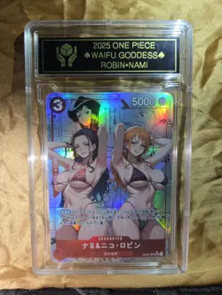 NICO ROBIN x NAMI Waifu Goddess Manga Card CUSTOM MADE Black Label - Image 4