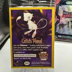 SEALED 1999 Pokemon Promo Card “Catch Mew" WOTC "Pokemon The First Movie" - Image 2