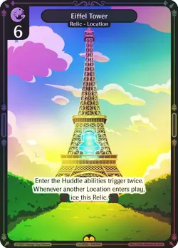 Vibes TCG FOIL Eiffel Tower - Legend of the Lils Card # 144 - Image 1
