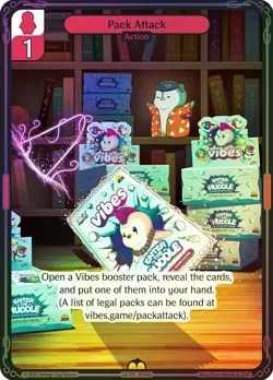 Vibes TCG FOIL Pack Attack - Legend of the Lils Card # 015 - Image 1