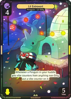 Vibes TCG FOIL Lil Extrovert - Legend of the Lils Card # 033 - Image 1