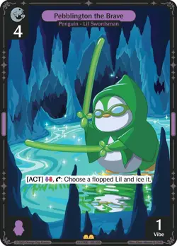 Vibes TCG Pebblington the Brave - Legend of the Lils Card # 105 - Image 1