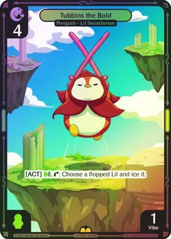Vibes TCG FOIL Tubbins the Bold - Legend of the Lils Card # 053 - Image 1