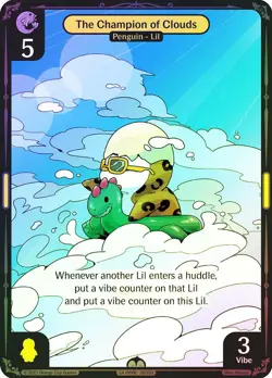 Vibes TCG FOIL The Champion of Clouds - Legend of the Lils Card # 038 - Image 1