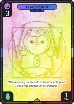 Vibes TCG FOIL Lil Contemplator - Legend of the Lils Card # 075 - Image 1