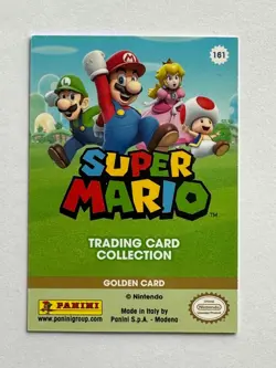 Carte Super Mario Trading Card Collection Panini - Golden Card 161 - Image 2