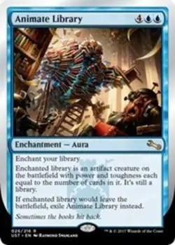 1 x Animate Library - Unstable - NM-Mint - MTG - Image 1