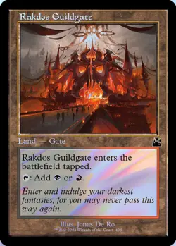 Rakdos Guildgate (Retro Frame) 0408 MTG RVR NM Foil - Image 1