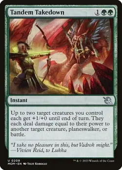 MTG UC REGULAR - MOM: NM - TANDEM TAKEDOWN 0208 - Image 1