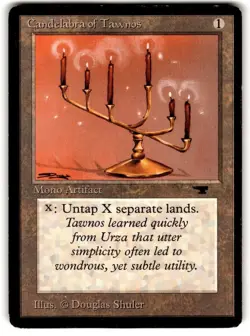 Candelabra of Tawnos 1994 MTG Antiquities Rare Heavy Played RL (Reserved List) - Image 1
