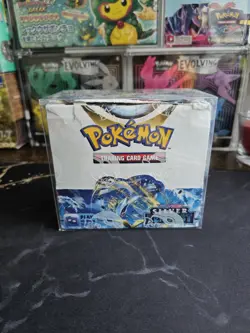 Pokemon TCG Silver Tempest Booster Box with protector Sealed NEW - Image 1