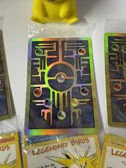 Ancient Mew Sealed Promo Pokemon x 3 Movie 2000 Pokemon Card plus birds - Image 3