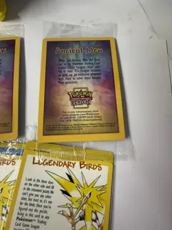 Ancient Mew Sealed Promo Pokemon x 3 Movie 2000 Pokemon Card plus birds - Image 4