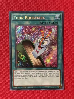 Yugioh! TOON BOOKMARK 1ST EDITION SECRET RARE BLCR-EN067 NM - Image 1