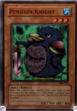 Vintage Yu-Gi-Oh! TCG Penguin Knight MRL-001 MINT - Image 1