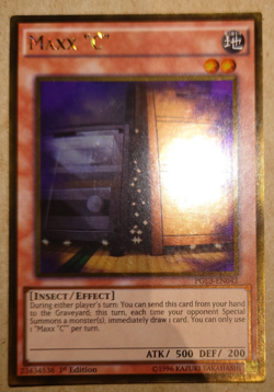 Yugioh Maxx "C" PGL3-EN042 Gold Rare 1st Edition - Image 1