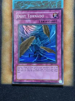 Yugioh Dust Tornado PSV-011 Super Rare Original Print MP - Image 1