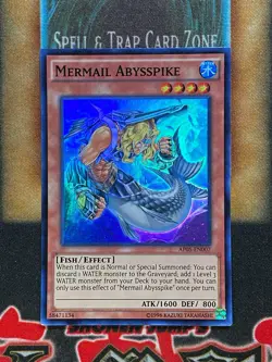Yugioh Mermail Abysspike AP05-EN007 Super Rare LP - Image 1