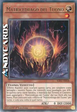 MATRICEDRAGO DEL TUONO / THUNDER DRAGONMATRIX • Rara • SOFU IT018 • YUGIOH - Image 1