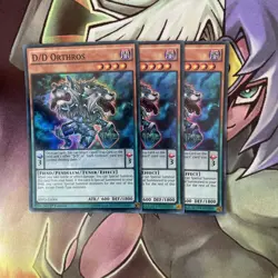 SDPD-EN004 x3 D/D Orthos Super Rare Excellent Condition Yugioh - Image 1