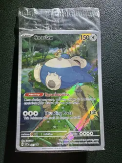 Pokemon TCG Snorlax 051 Scarlet & Violet 151 Holo Promo Card Sealed NM - Image 1