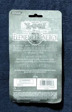 Yu-Gi-Oh! Elemental Energy Pack Factory Sealed On Card (1996) Trading Card Game - Image 2
