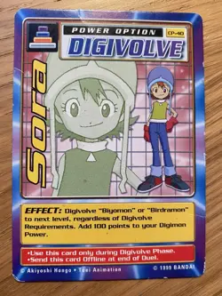 DIGIMON CP-40 Sora Swedish Promo Card TCG Rare Bandai HP - Image 1