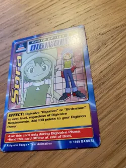 DIGIMON CP-40 Sora Swedish Promo Card TCG Rare Bandai HP - Image 3