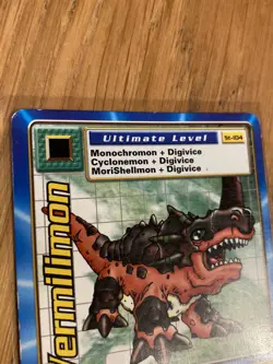 DIGIMON ST-104 Vermilimon Swedish Promo Card TCG Rare Bandai Played - Image 4